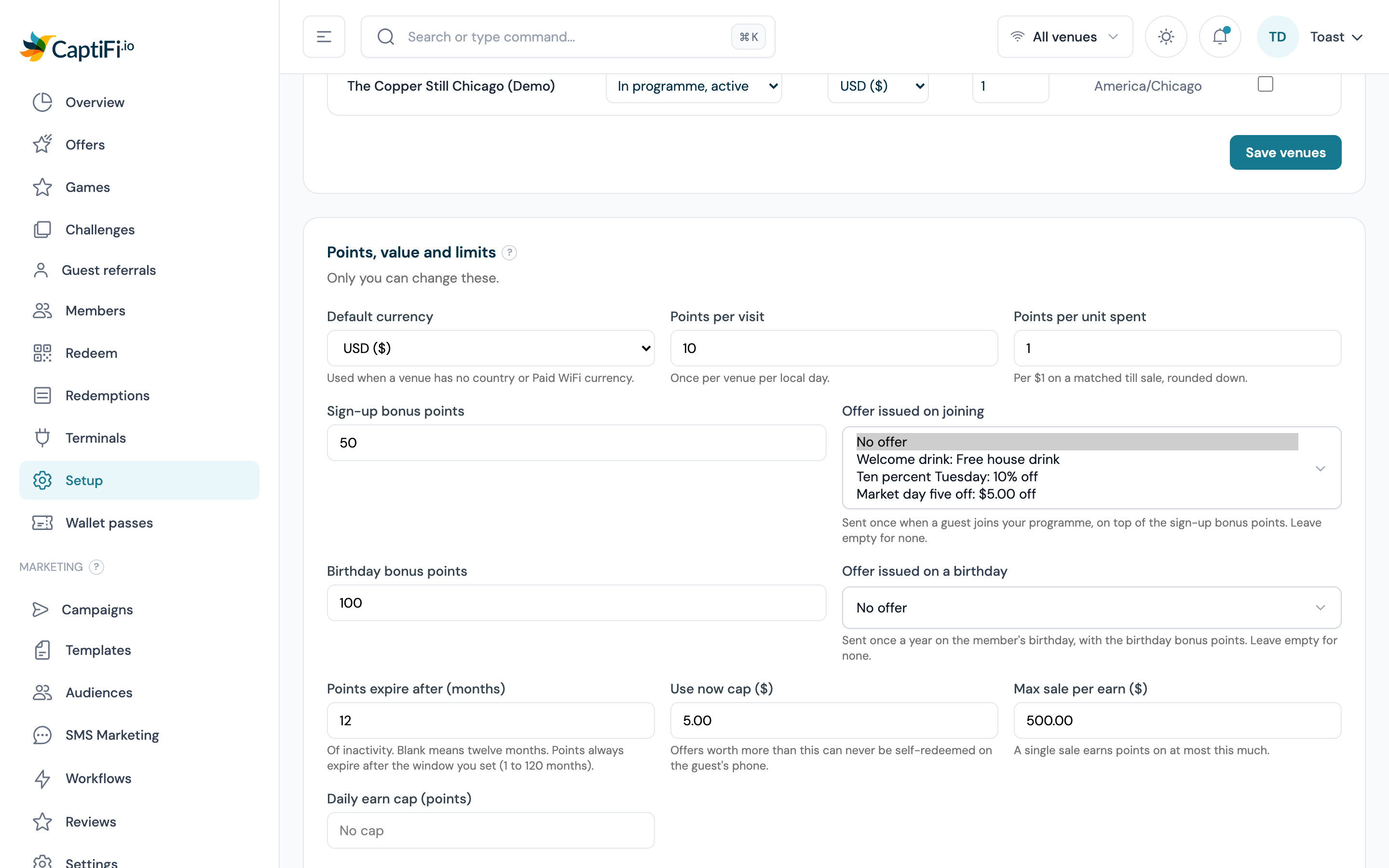 Offer issued on joining picker open, listing No offer first and then the active offers